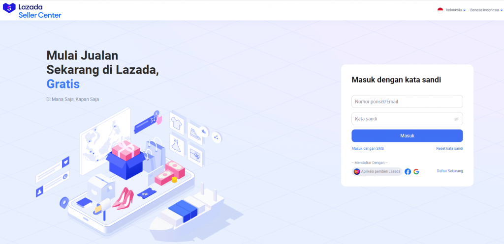 Login Lazada Seller Center